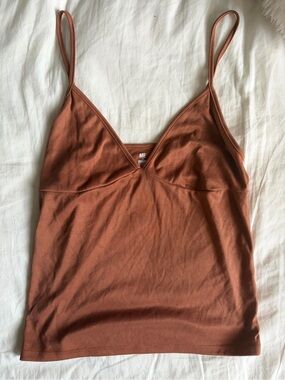 Me to We Rust Brown Cami Tank Top